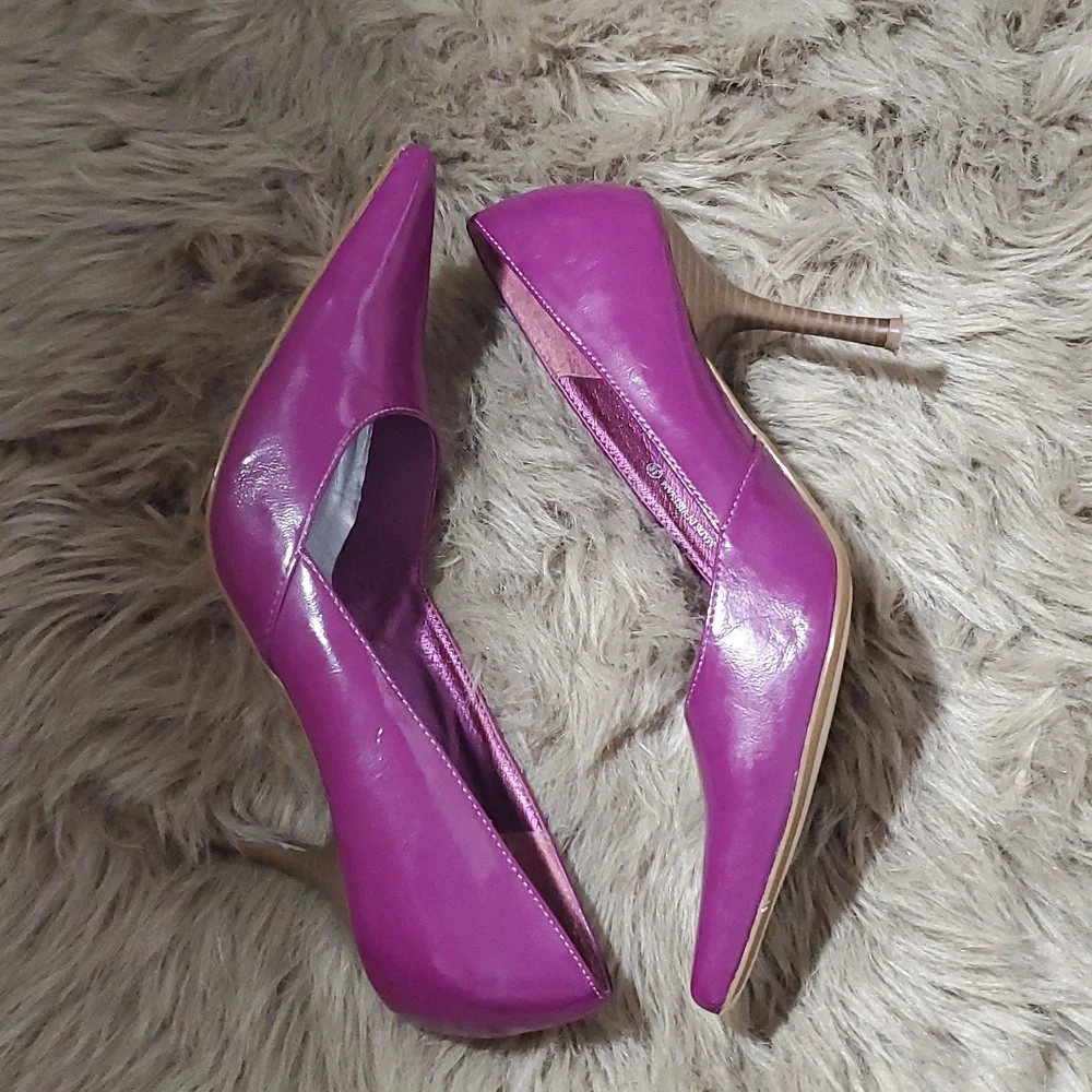 SPRING Light Purple Leather-Like Patent Heels- Size Euro 38 - Picture 8 of 16